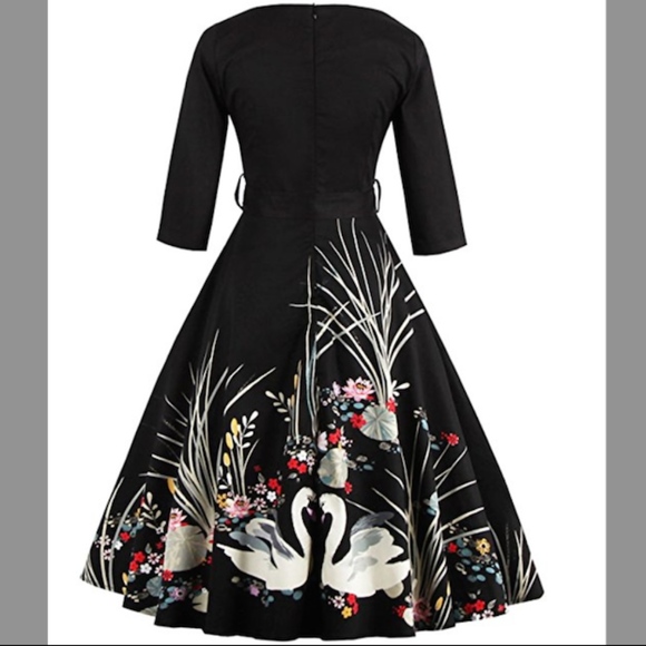 2X LEFT!🔥 Vintage Inspired Scenic Swing Dress - Picture 2 of 4